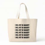 I Will Not Be Naughty Canvas Bag