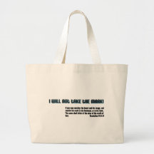 I will not take the mark! Revelation 14 Tote Bags