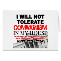 I Will Not Tolerate Communism In My House cards