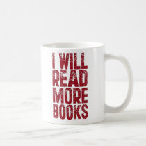 I Will Read More books mugs