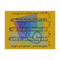 I Will Survive Nursing School Postcard
