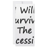 I Will Survive The Recession Rack Card
