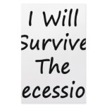 I Will Survive The Recession Custom Stationery
