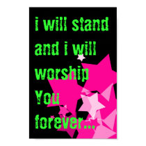 I will worship posters