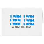 I win blue card