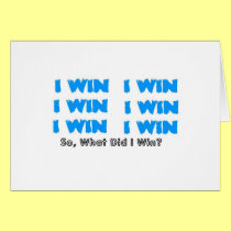 I win blue cards
