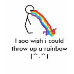 i wish i could throw up a rainbow t-shirts