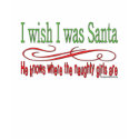 Me encantaría verme Santa camisetas