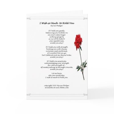 I Wish So Much To Hold You  - greeting card by myrna2381