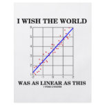 I Wish The World Was As Linear As This (Stats) Personalized Flyer