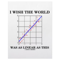 I Wish The World Was As Linear As This (Stats) Letterhead Design