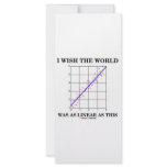 I Wish The World Was As Linear As This (Stats) rack cards