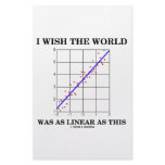 I Wish The World Was As Linear As This (Stats) Personalized Stationery
