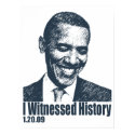 I Witnessed History! - Obama Inauguration 1/20/09 posters