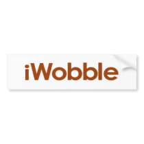 I Wobble bumper stickers
