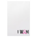 I Won Breast Cancer Stationery Design