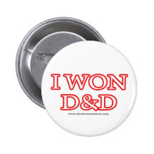 I Won D&D Pinback Buttons