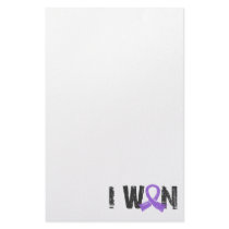 I Won Hodgkin's Lymphoma Custom Stationery