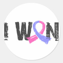 I Won Male Breast Cancer Sticker