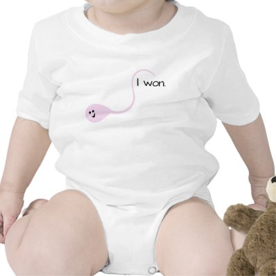 I Won Pink Funny Baby T-shirt