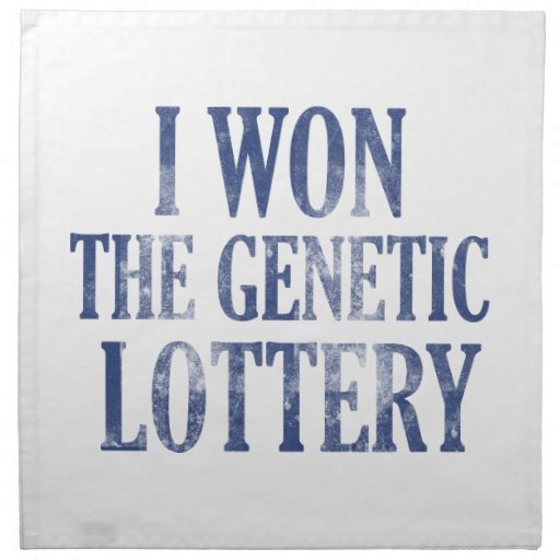 I Won The Genetic Lottery Printed Napkin Zazzle