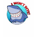I Won't Bite womens' t-shirt