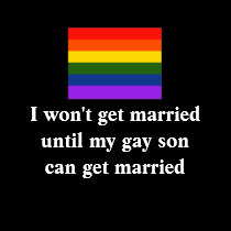 I won't get married t-shirts