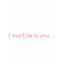 I won't lie to you... t-shirts
