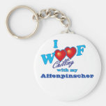 I Woof Affenpinscher Key Chain