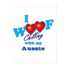 I Woof Aussie Postcards