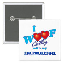 I Woof Dalmation Pin