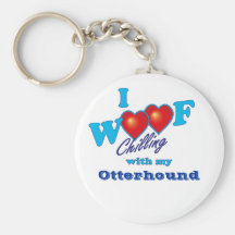I Woof Otterhound Key Chain