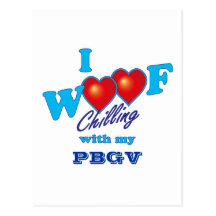I Woof PBGV Post Cards