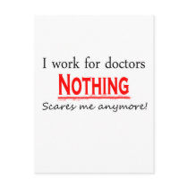 I Work For Doctors postcards