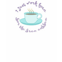 I Work for Free Coffee Office Humor T-Shirt