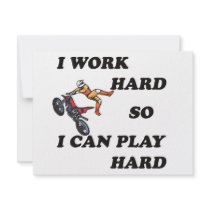I WORK HARD SO I CAN PLAY HARD invitations by occupationalgifts I WORK HARD SO I CAN PLAY HARD invitations