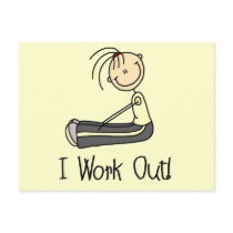I Work Out Tshirts and Gifts postcards by stick_figures I Work Out Tshirts and Gifts postcards