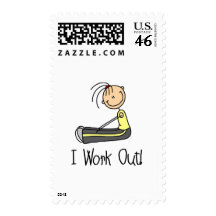 I Work Out Tshirts and Gifts Stamp