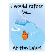 I Would Rather be... At the Lake! posters by samack I Would Rather be... At the Lake! posters