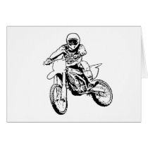I Would Rather Be Playing In The Dirt (Black/White Greeting Card