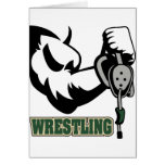I Wrestle Greeting Card
