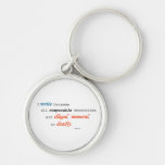 I write because... key chains