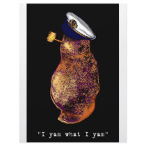 I yam what I yam-black Custom Letterhead