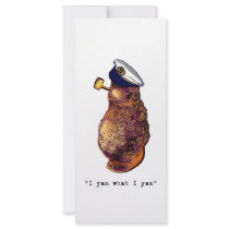 I yam what I yam-light rack cards by KillerGreens I yam what I yam-light rack cards