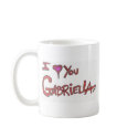 I ❤ YOU GABRIELLA mugs