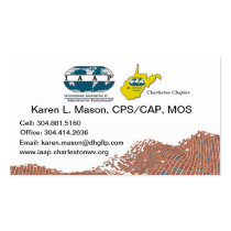 IAAP WV Chapter Business Cards business cards