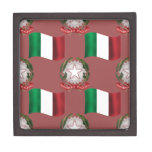 Ialian Flag and Crest Premium Gift Box