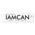 IAMCAN BUMPER STICKERS