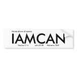 IAMCAN bumper stickers