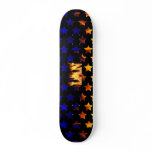 Ian skateboard fire and flames design